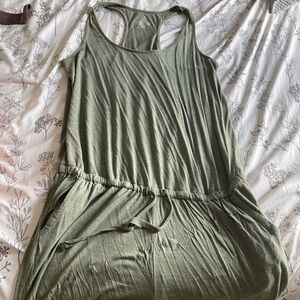 Green long romper